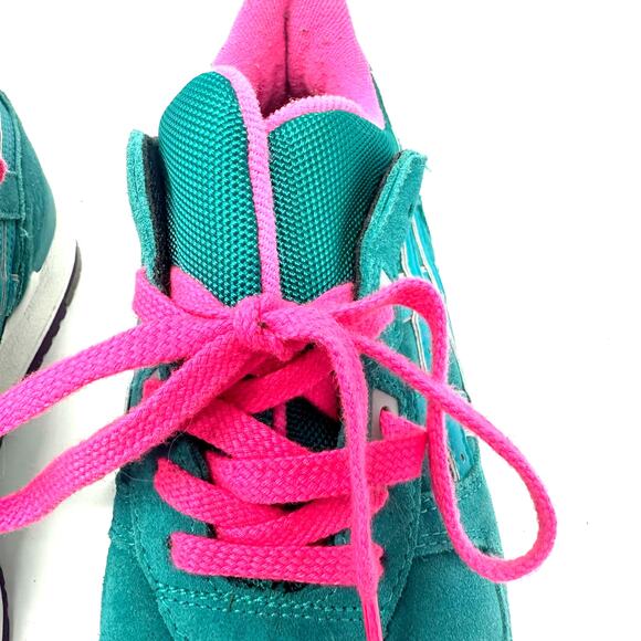 Asics Gel Lyte III Size 7 Shoes Sneakers Blue with Pink Laces Sports Activewear‎ - Picture 4 of 8